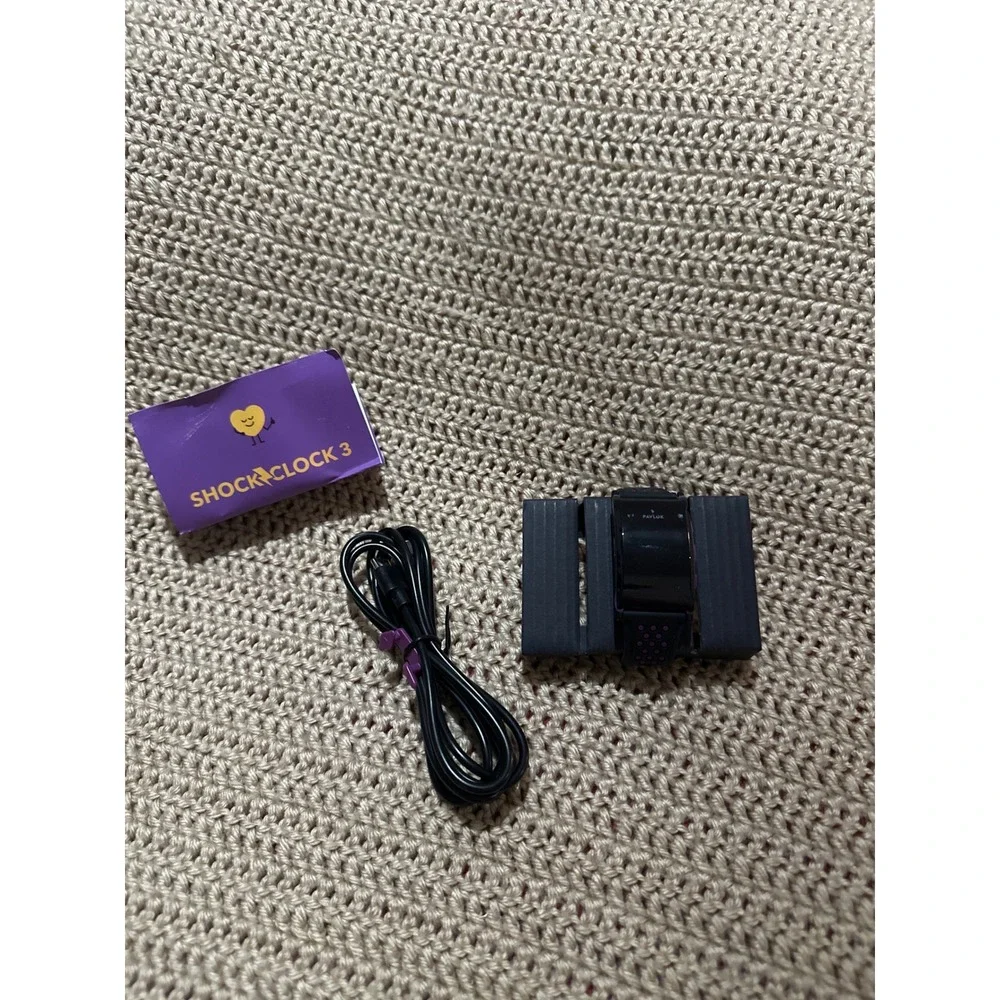 Pavlok Shock Clock 3 Wearable Silent Alarm Black Purple